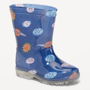 Old Navy Toddler Boys Tall Printed Out Of Space Rain Boots